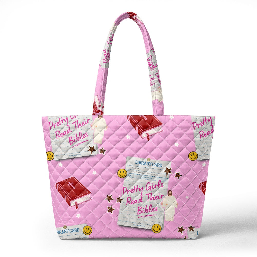 Quilted Shoulder Tote Bag