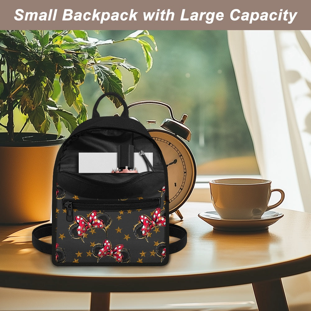 Black Mouse Small Backpack