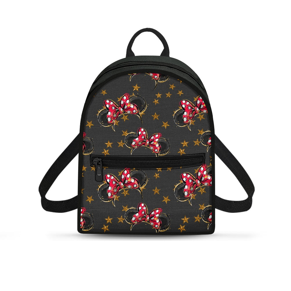 Black Mouse Small Backpack