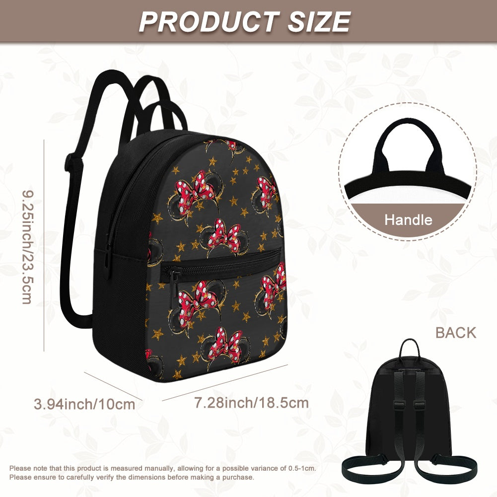 Black Mouse Small Backpack