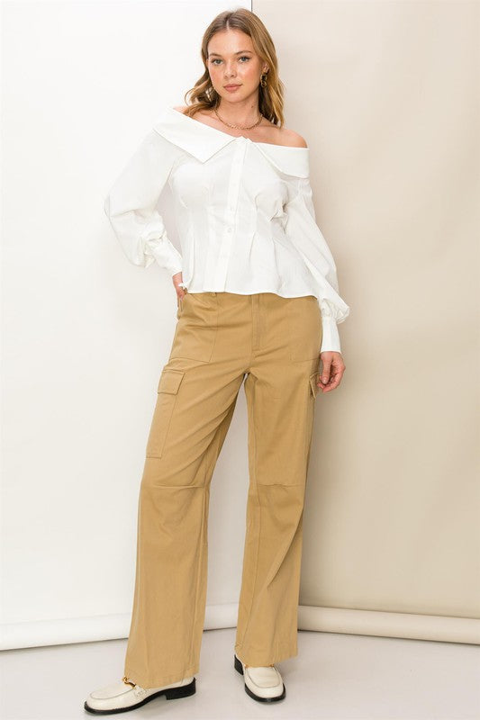 Weekend Chiller High Waist Cargo Pants