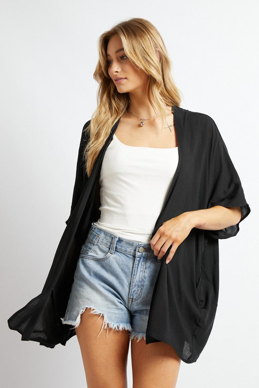 Favorite Solid Kimono Cardigan