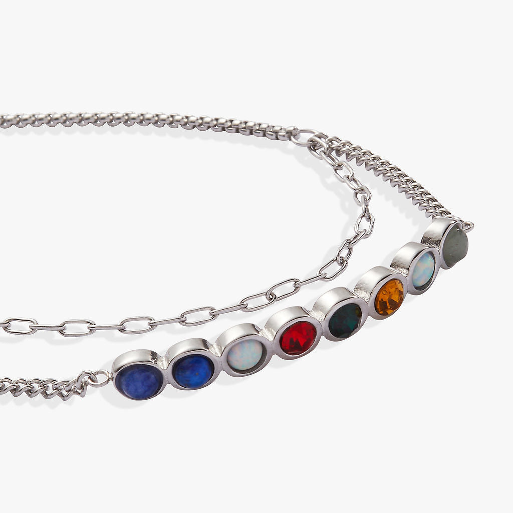 'I Love You' Hidden Message Acrostic Bolo Bracelet