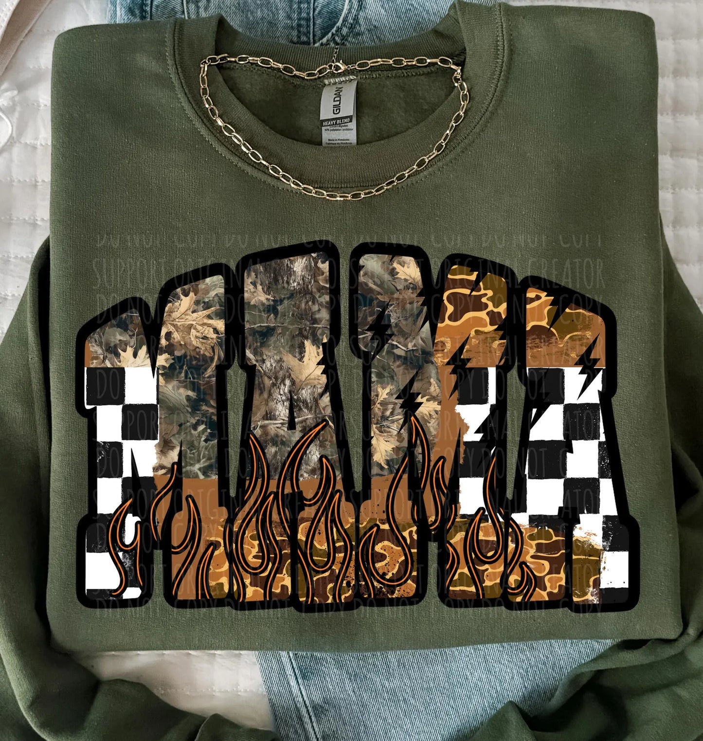 Mama Western Checkered Camo - Multiple Styles