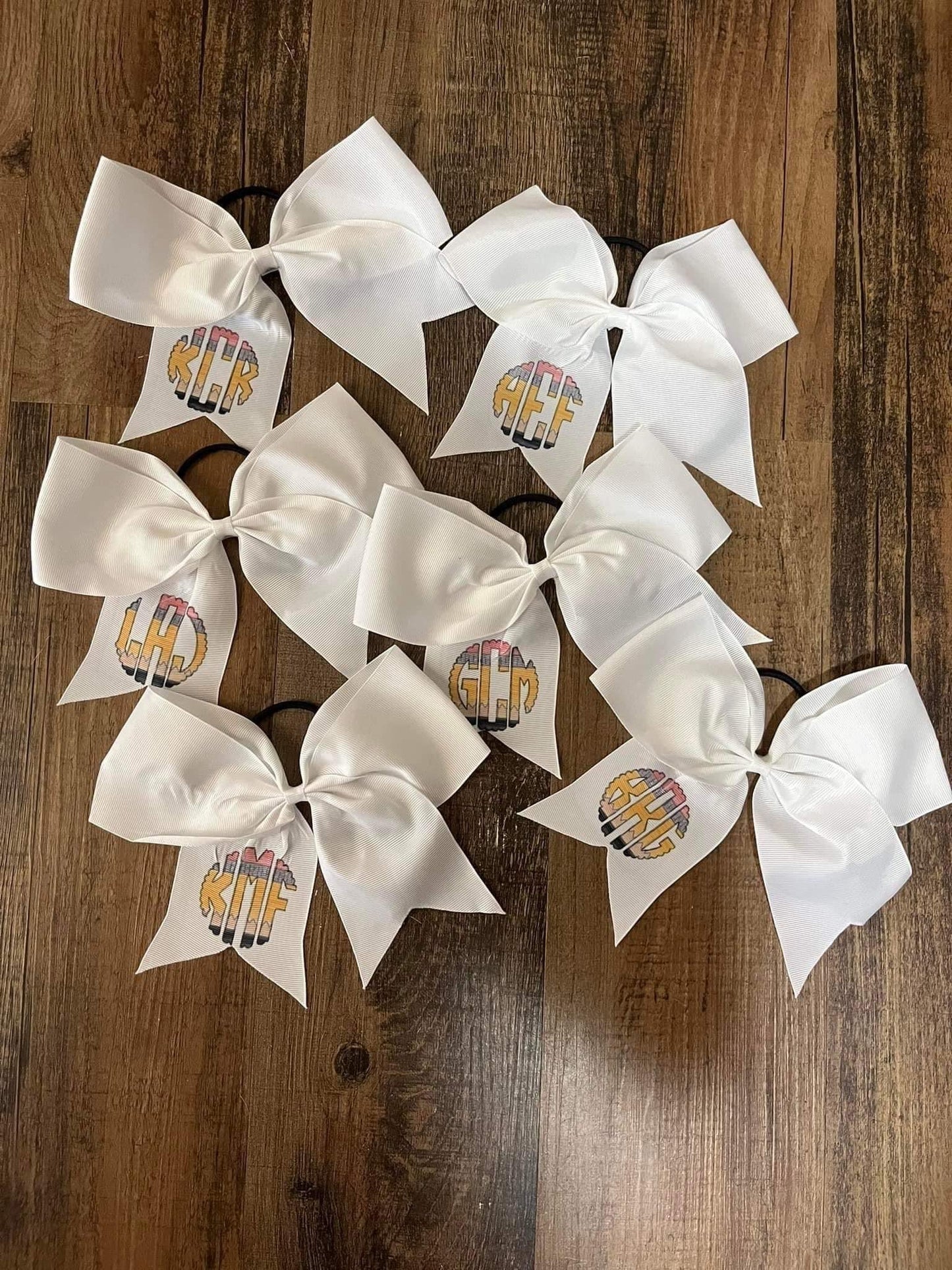 Pencil Monogram Bow - WS