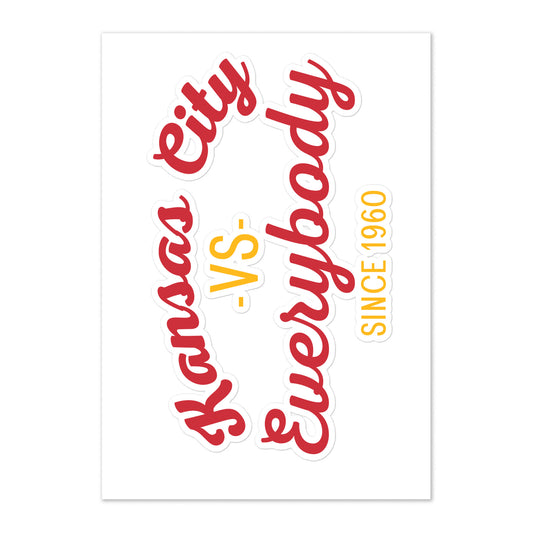 KC vs Everybody *SweetPea & Sage Collective Exclusive Design* Sticker sheet