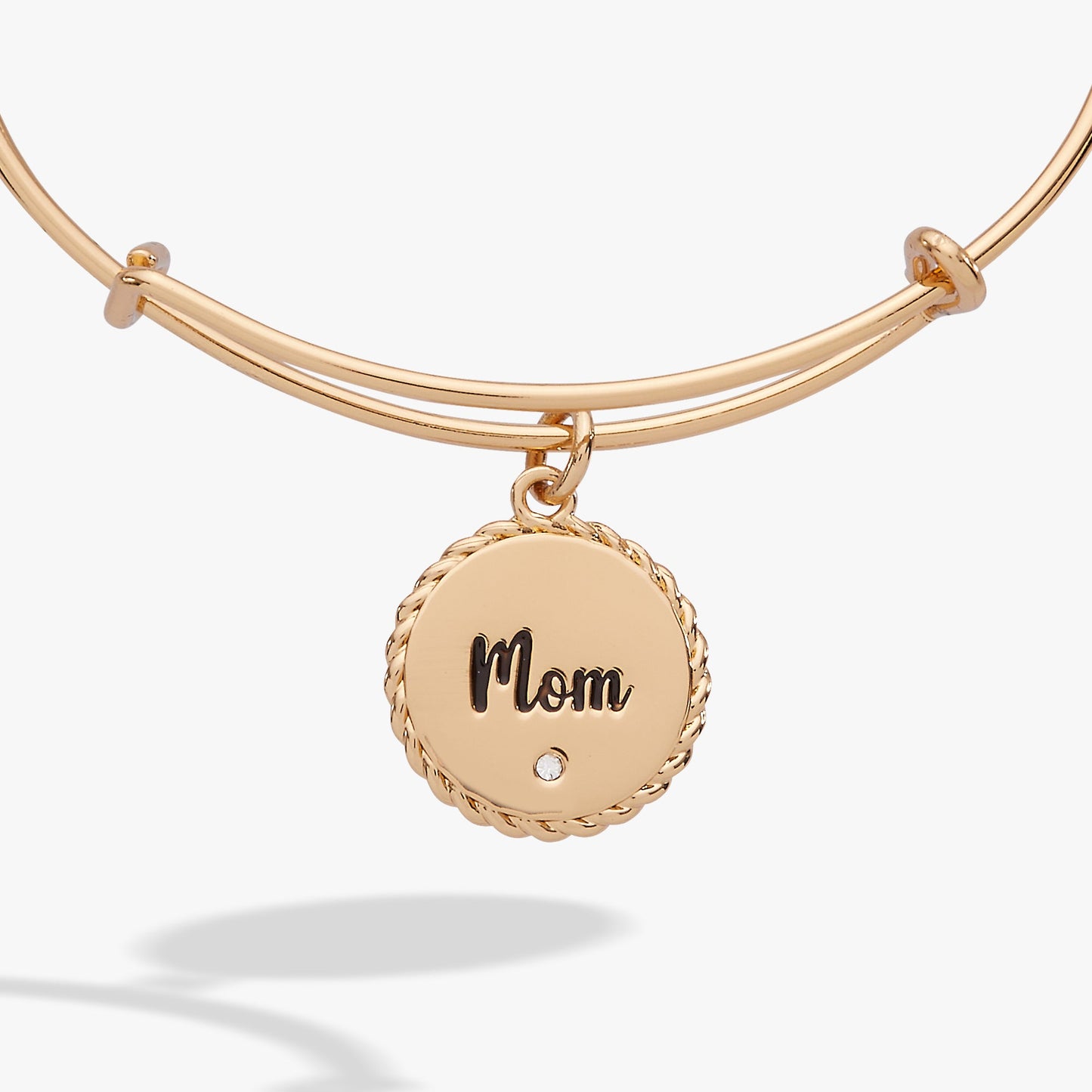 Mom 'Bonded By Love, Connected For Life' Charm Bangle