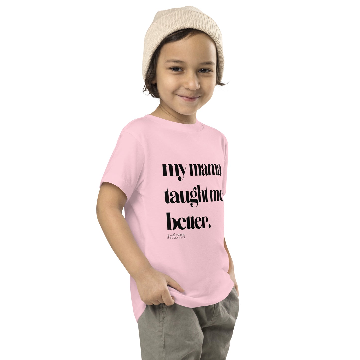 Taught Me Better *SweetPea & Sage Exclusive Design* Toddler Short Sleeve Tee