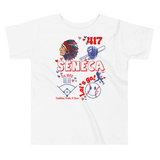 Seneca Baseball *SweetPea & Sage Collective *Exclusive Design* Toddler Short Sleeve Tee