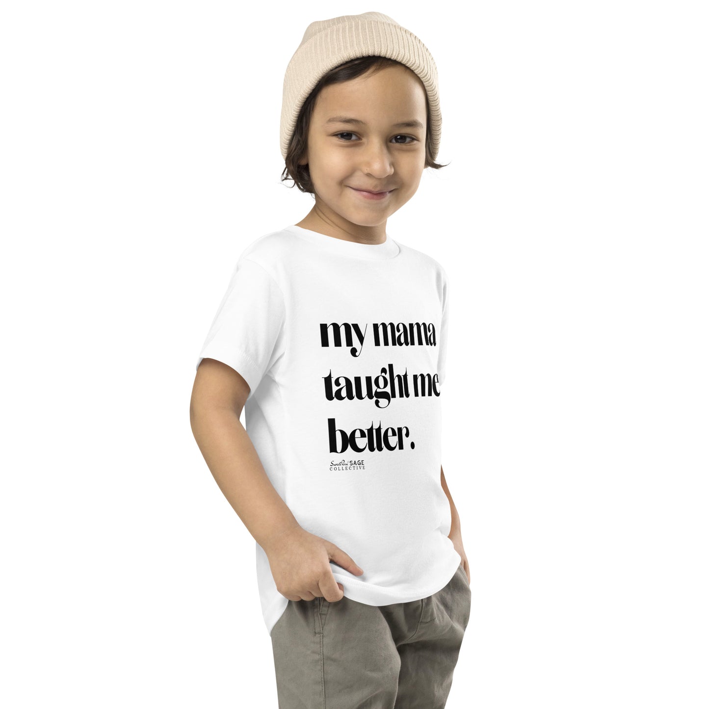 Taught Me Better *SweetPea & Sage Exclusive Design* Toddler Short Sleeve Tee