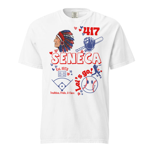 Seneca Baseball *SweetPea & Sage Collective Exclusive Design*Unisex garment-dyed heavyweight t-shirt