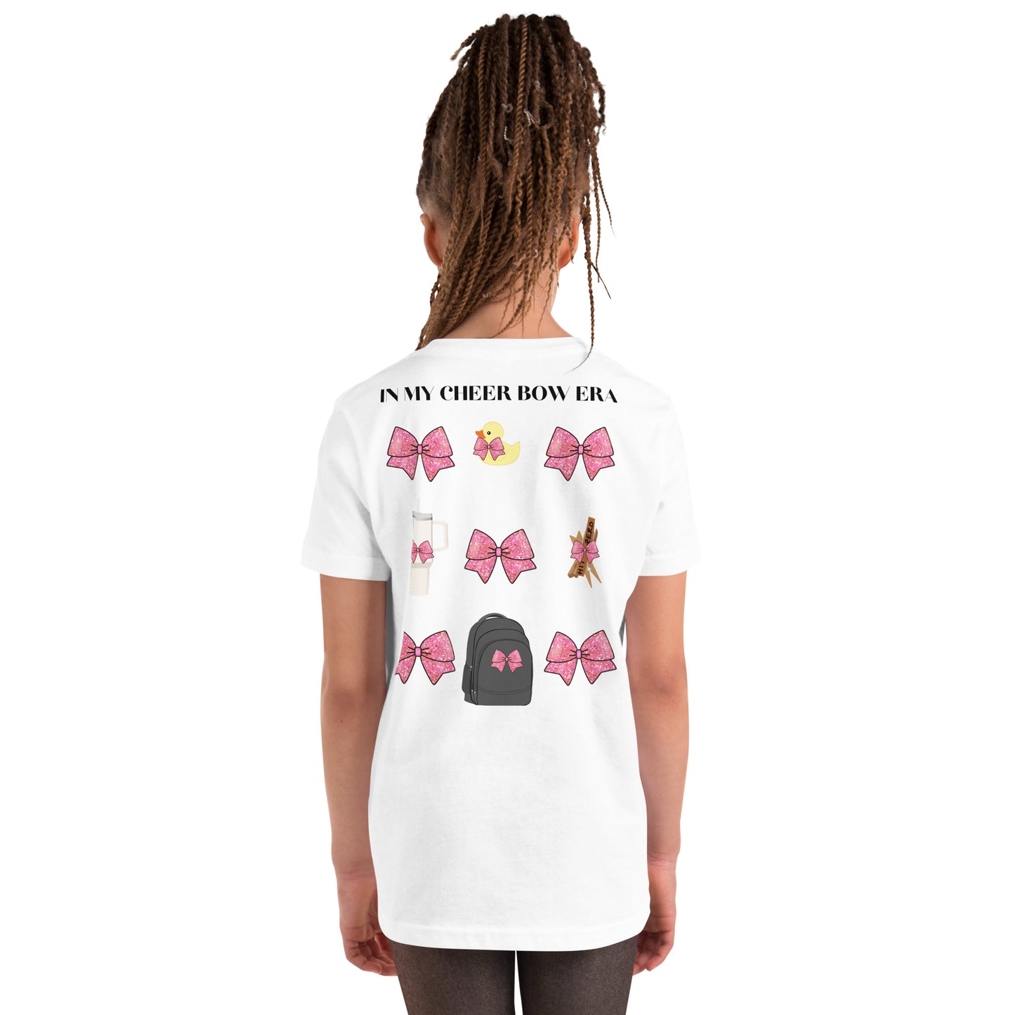 In My Cheer Bow Era *SweetPea & Sage Collective, LLC Exclusive Design* Youth Short Sleeve T-Shirt