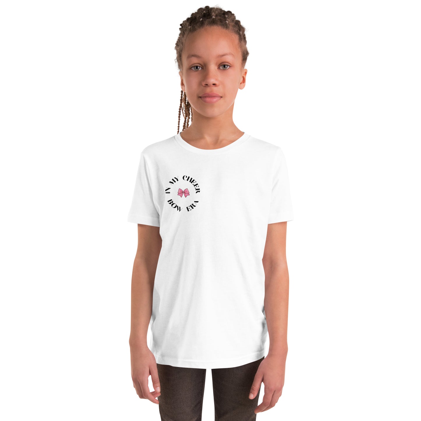 In My Cheer Bow Era *SweetPea & Sage Collective, LLC Exclusive Design* Youth Short Sleeve T-Shirt